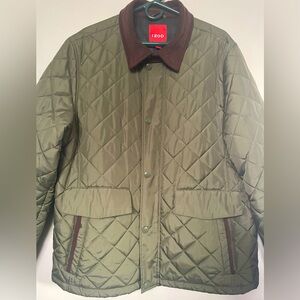 Olive green men’s Quilted Trapper coat